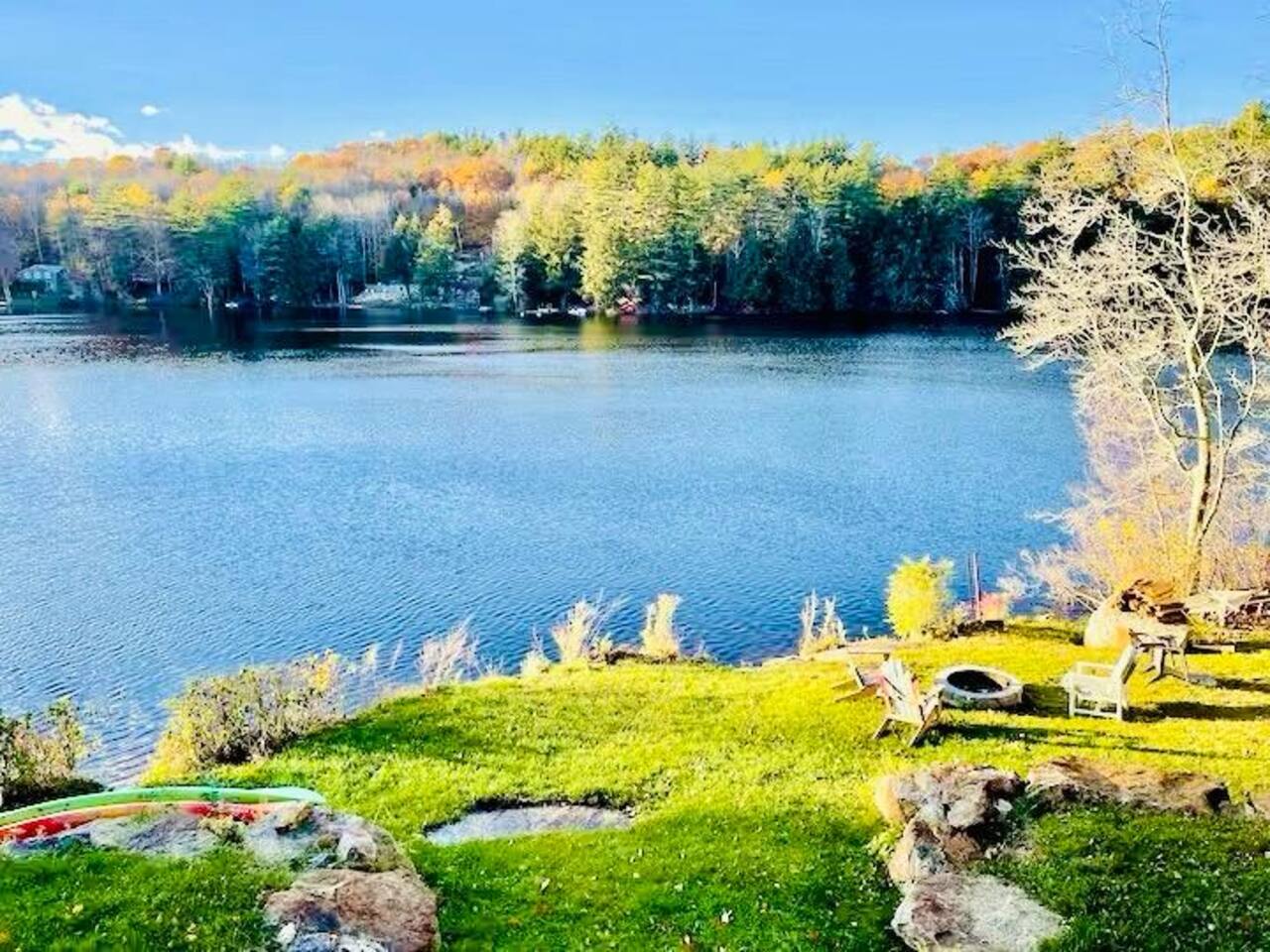 Epsom Lakefrnt Escape~Dock~Grill~Firepit-Woodstove