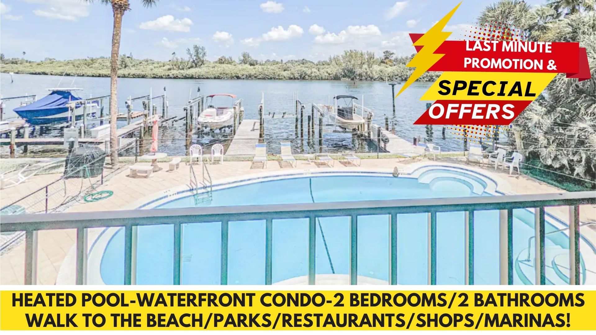 WATERFRONT CONDO-POOL-MINS FROM BEACH/WATER SPORTS — Redington Shores — vacation rental