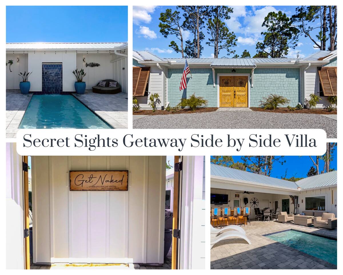 Luxury Group Oasis: 2 Villas, Secluded Pool, Sauna