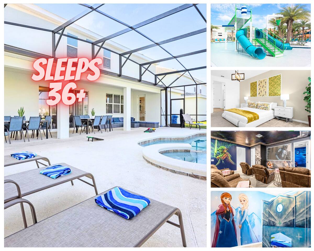 Sleeps 36 | 15 Bedroom! Theater! Resort! POOL! - Holiday Home — Kissimmee — vacation rental