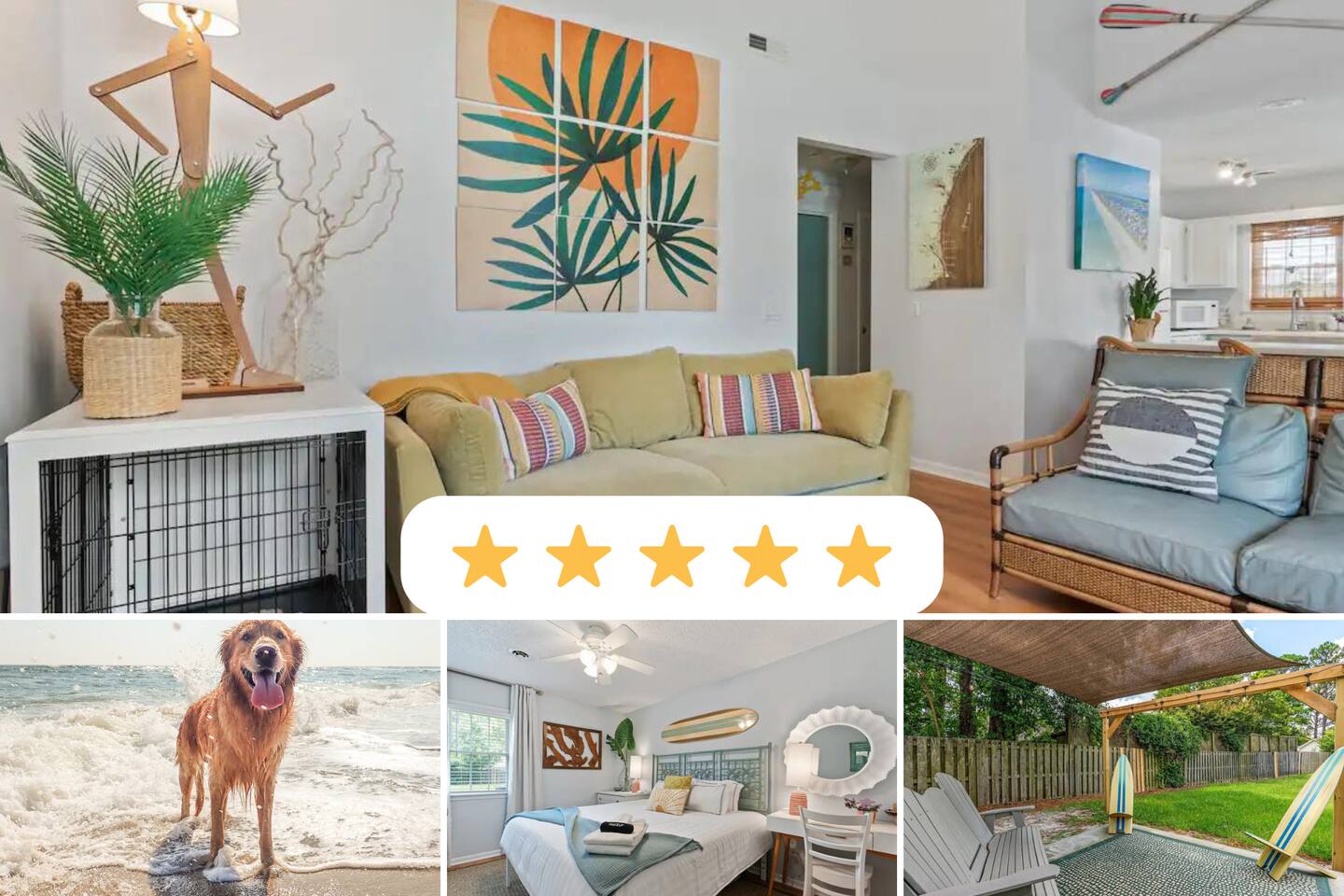 Dog-Friendly 2BR w/ Fenced Yard Near Beach — Wilmington — vacation rental