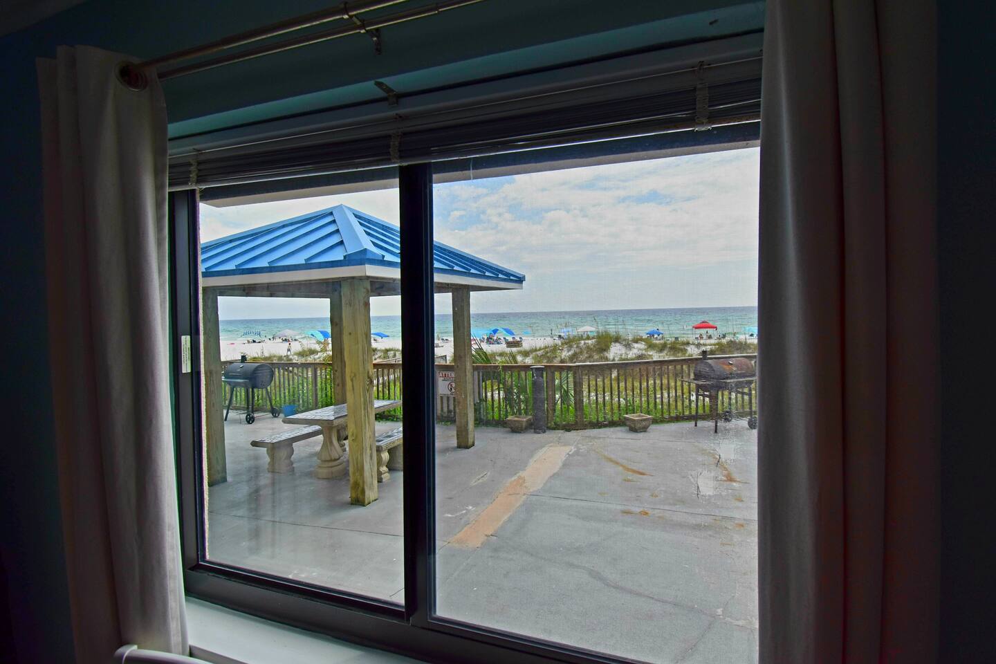 Whispering Seas 108- Oceanfront 2Br/2Bath with pool access. Ground floor with beach view- Sleeps 8.