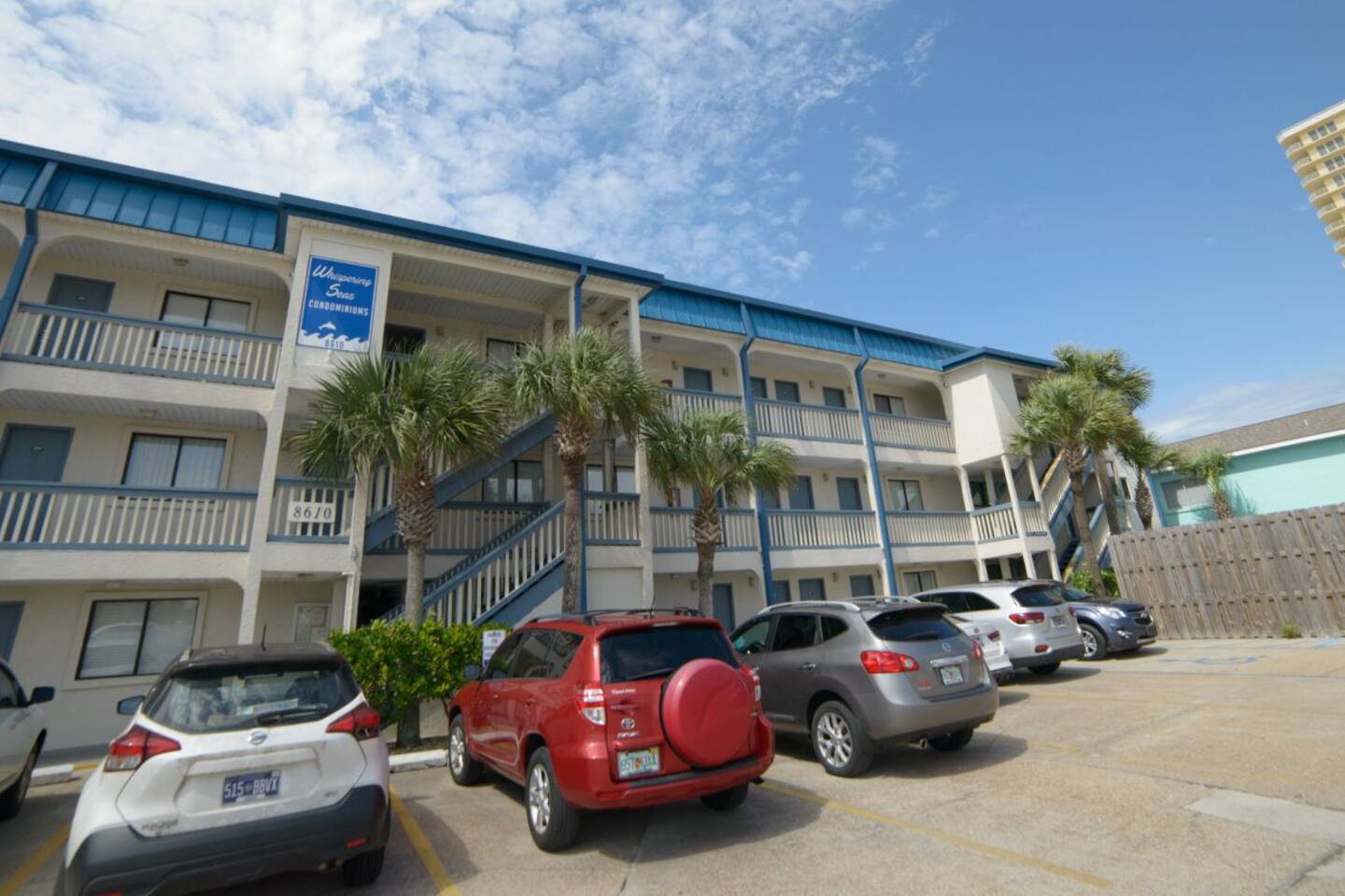 Whispering Seas 107- Oceanfront 2Br/2Bath with pool access.  Ground floor with beach view-  Sleeps 8.