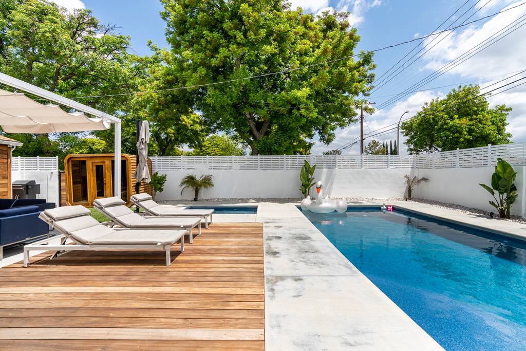 Pool and sun deck
