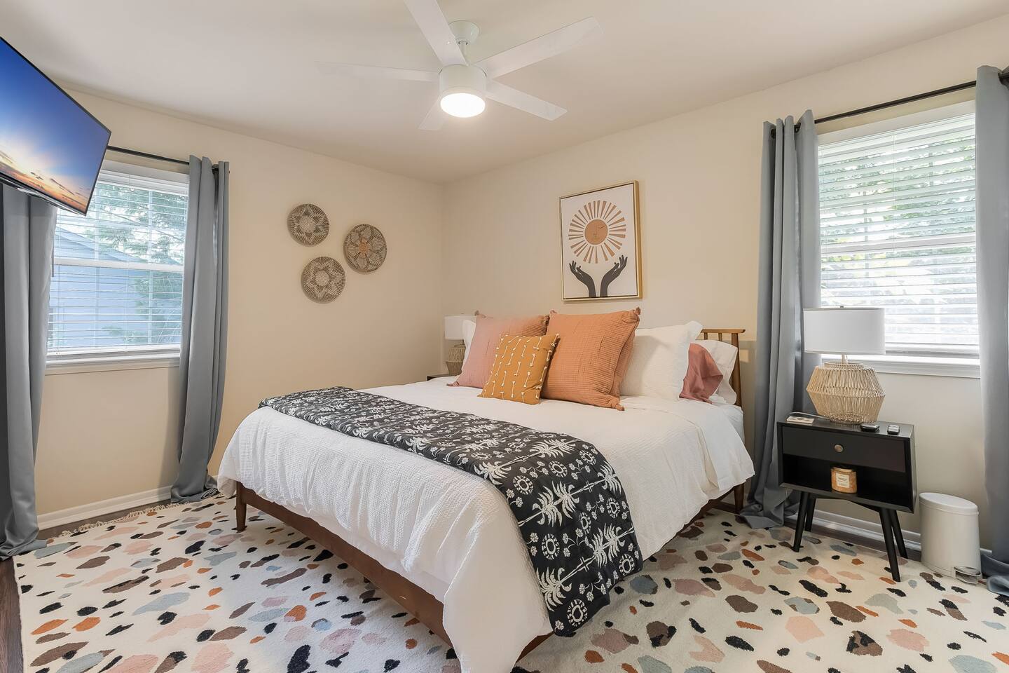 Elon 3BR Escape | Walk to Campus | Patio + BBQ