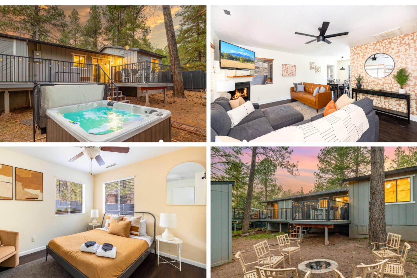 Wooded Oasis, Hot Tub, Fenced Yard, Chic Design — Flagstaff — vacation rental