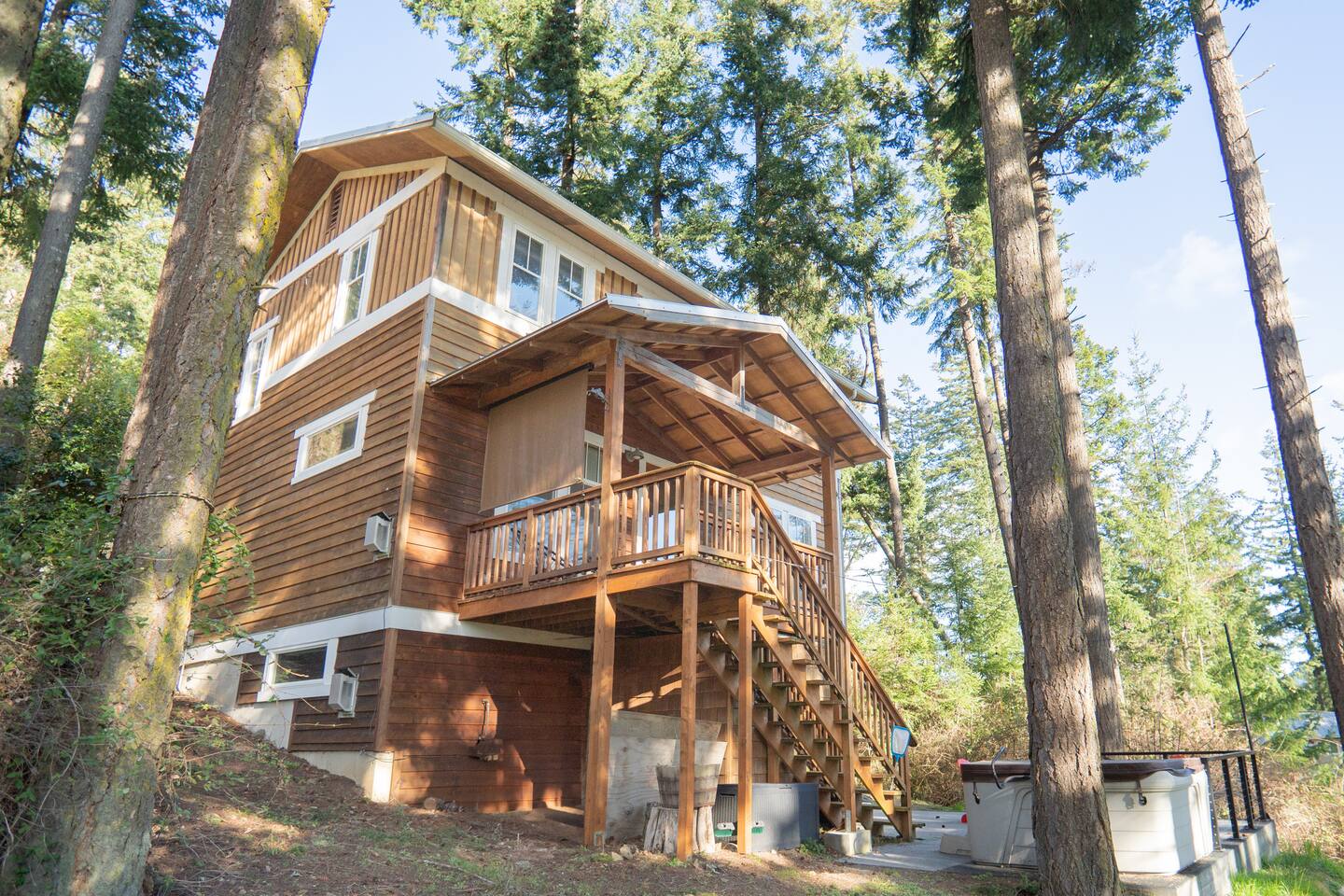 Newly updated cottage; hot tub, forest/ocean view — Eastsound, WA — vacation rental