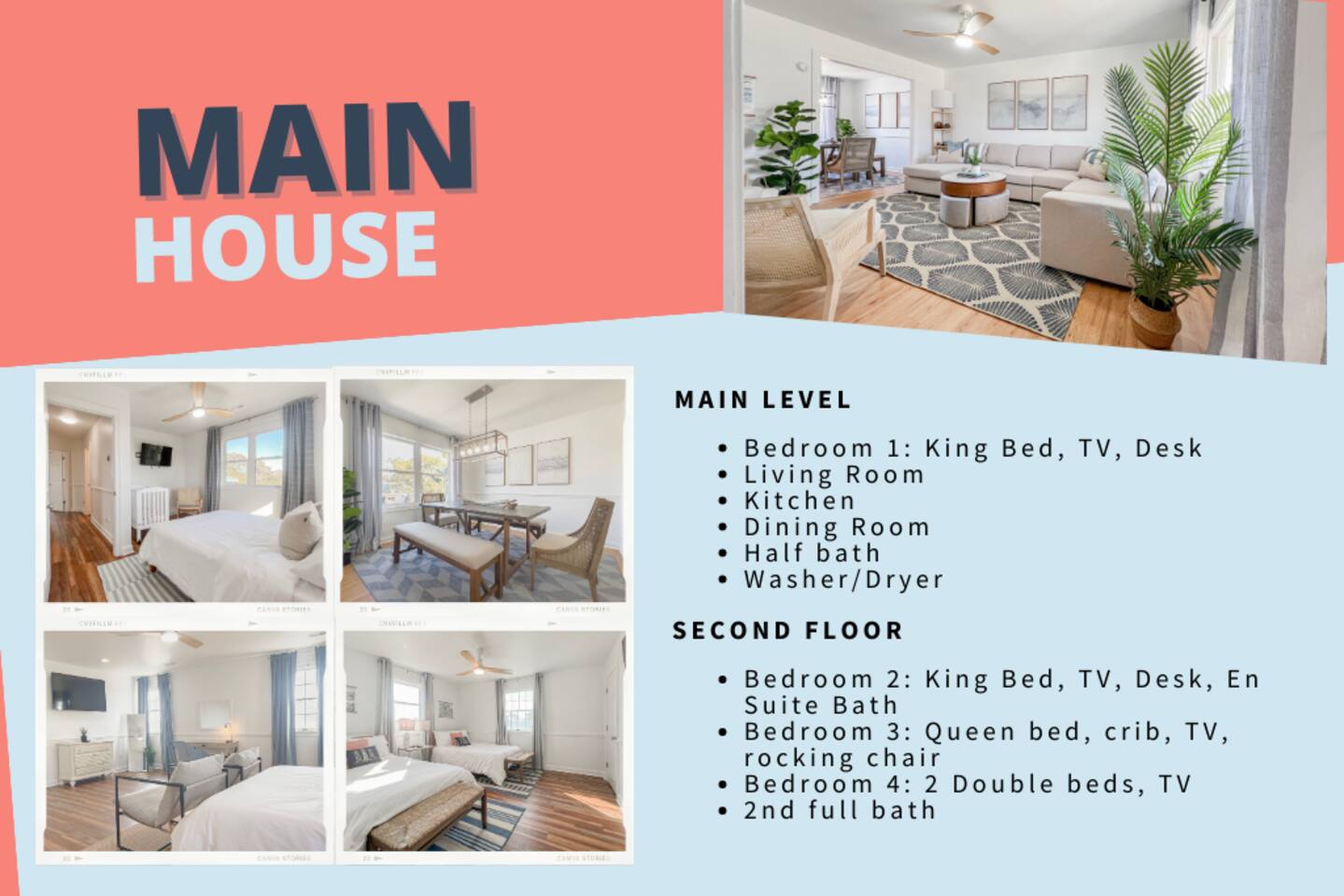 6BR Hot Tub | Yard | King Bed | Pets | Walk 2 Food