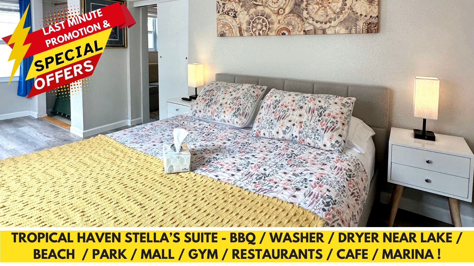 TROPlCAL HAVEN-BBQ/WASHER/DRYER-NEAR BEACH/LAKE/PARK/MALL/GYM/RESTAURANT/MARINA! — Seminole — vacation rental