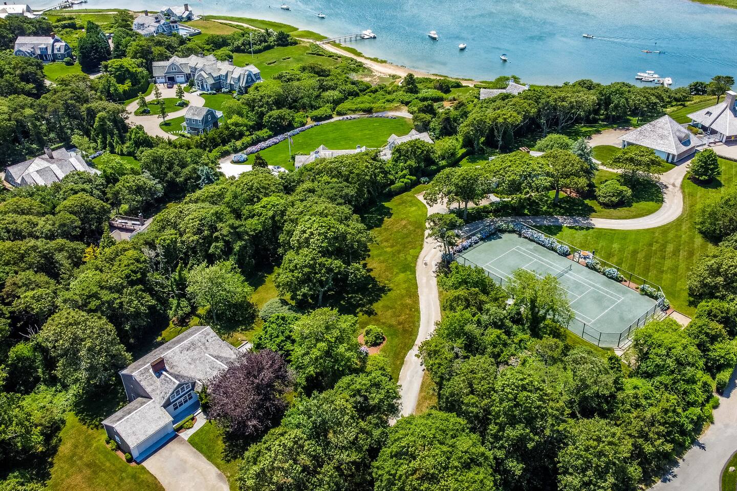 2 Adjacent Homes for 18 w/tennis and water access!