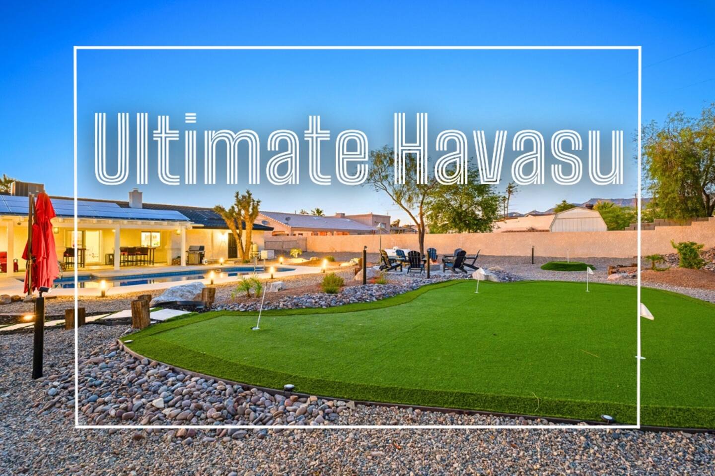 Arcade | Pool | Putt-Putt | Firepit | Sleeps 12 — Lake Havasu City, AZ — vacation rental