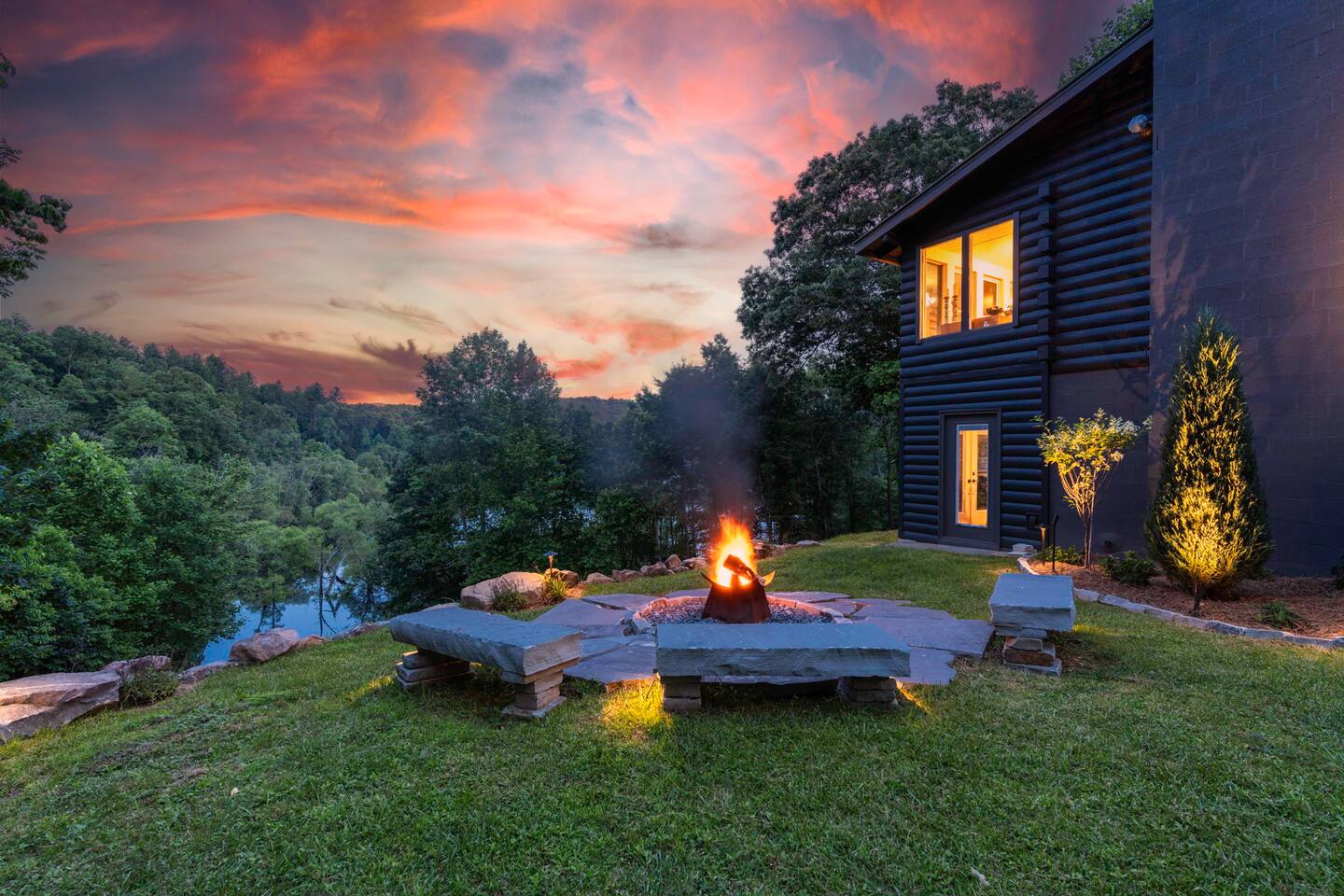 Lake Paradise : Fishing Dock, Fire Pit & Sunsets — Morganton, GA — vacation rental