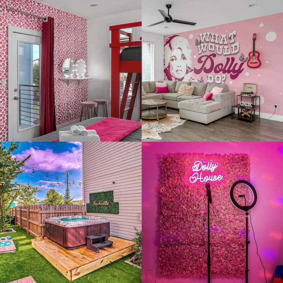 9bed-10min to DT-HotTub/Karaoke-Dolly’s Nash House — Nashville — vacation rental