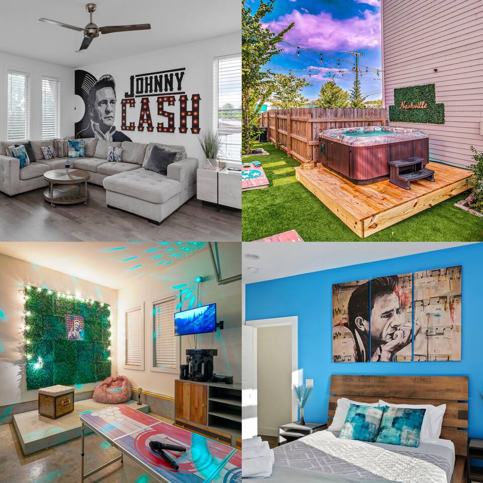 10m to DT-HotTub/Pool TB/Karaoke -Johnny Cash HM — Nashville — vacation rental