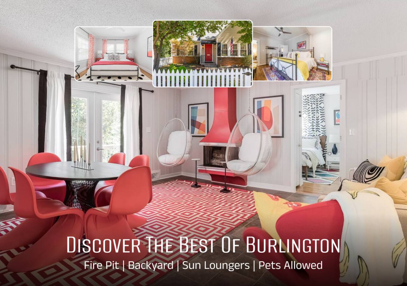 Bright 7BR Retreat in Burlington | Private Creek β Burlington β vacation rental