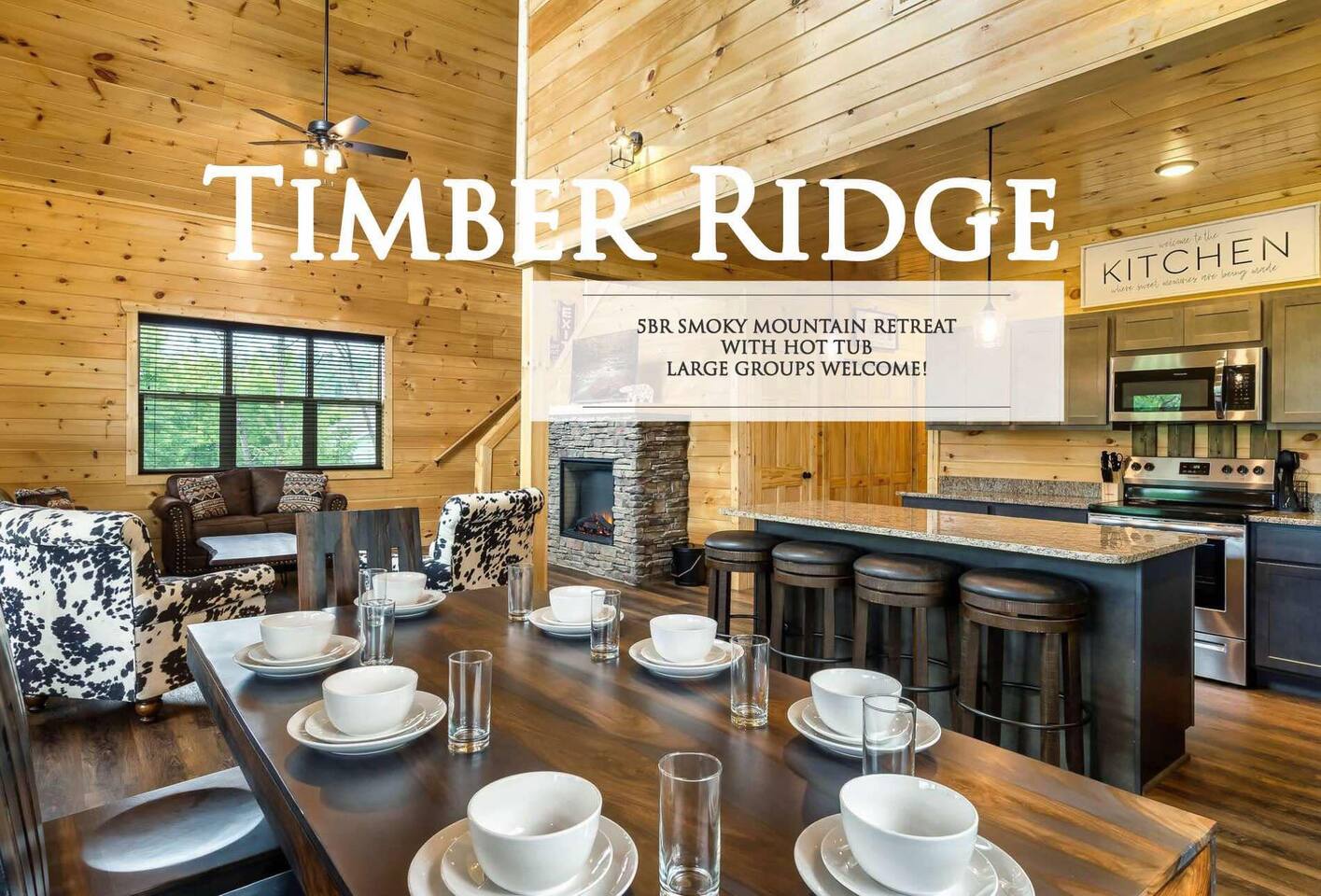 “Timber Ridge” Large Group Luxury, Theater, Games