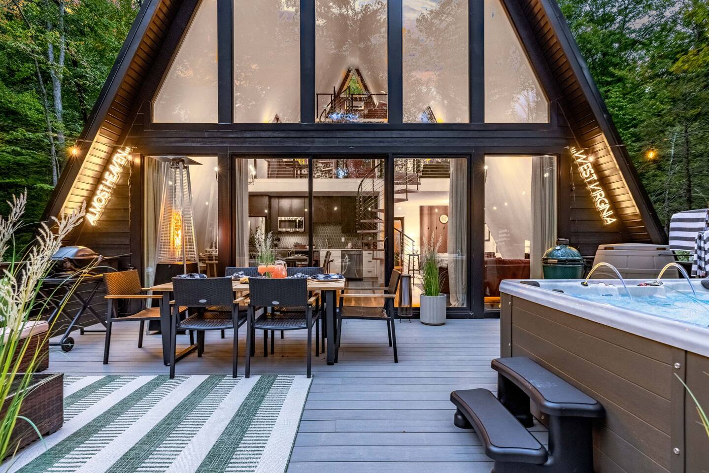 Frog Hollow A Frame by Stay With Branch | Hot Tub