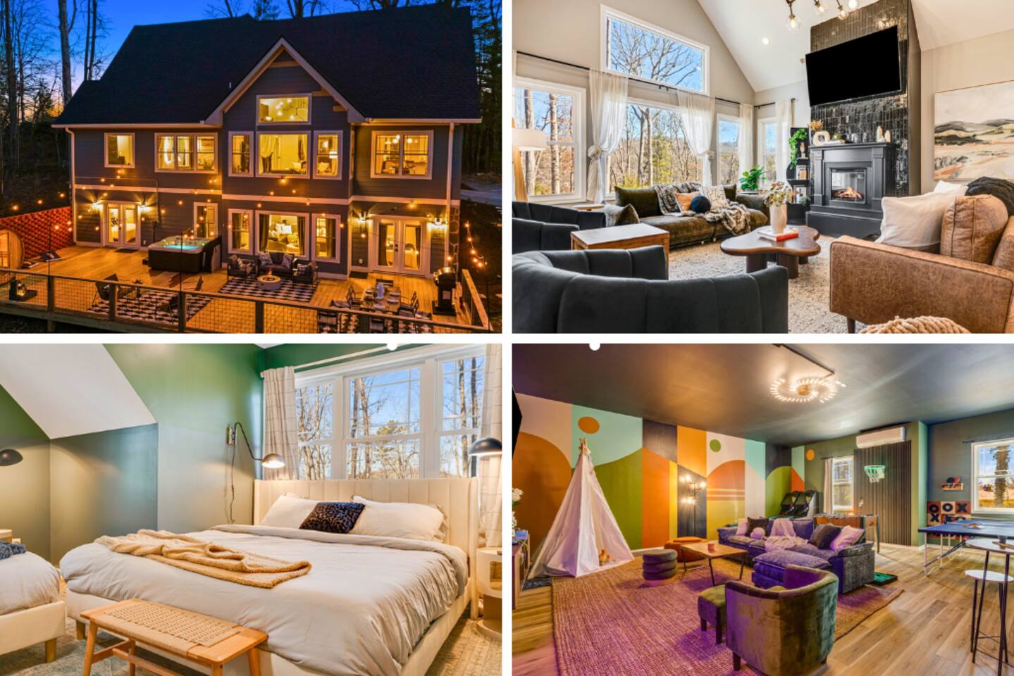 Secluded 5BR Stay,HotTub,Sauna,GameRoom,FirePit — Hendersonville — vacation rental