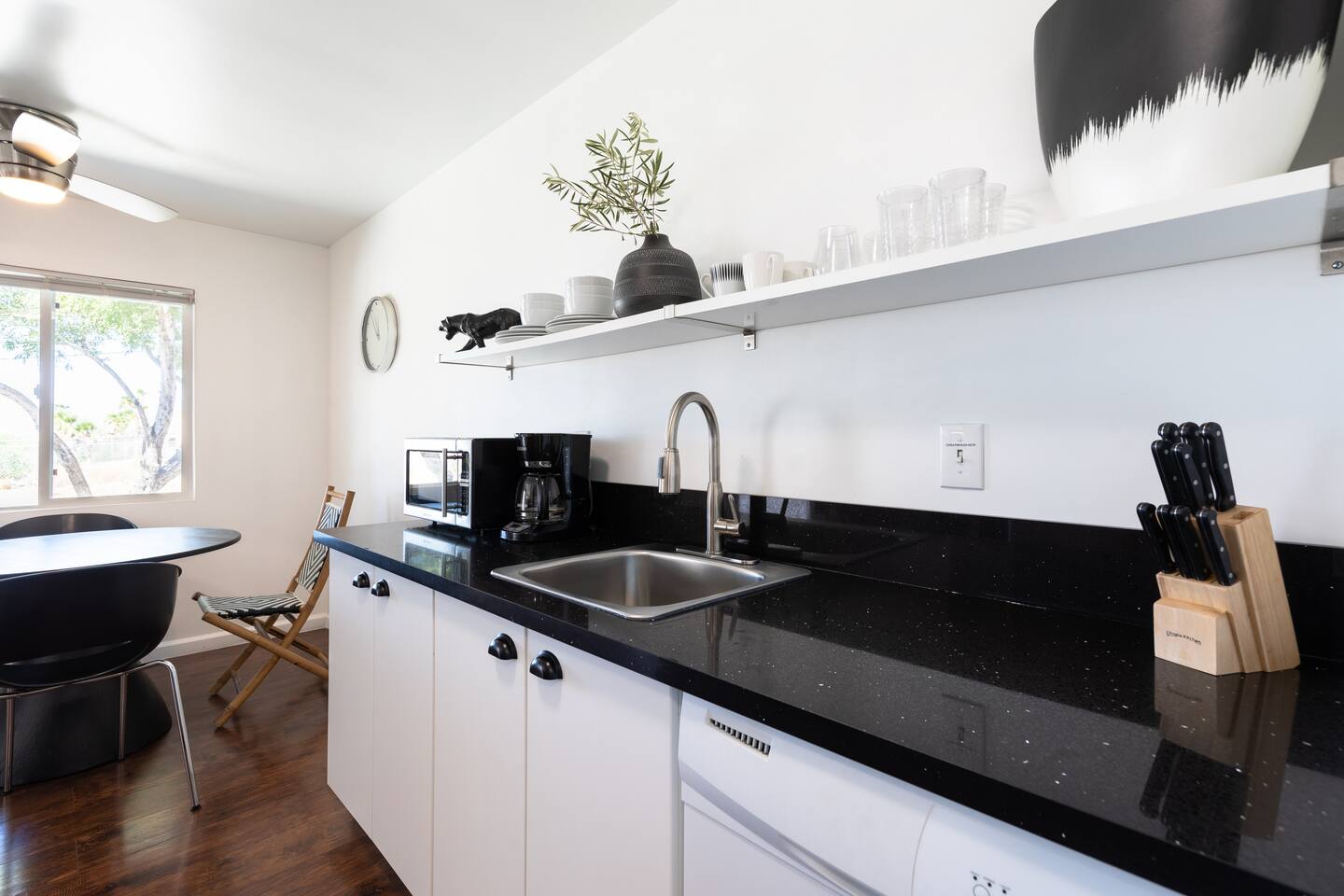 Warm Boho Edge- Chic Black & White Design
