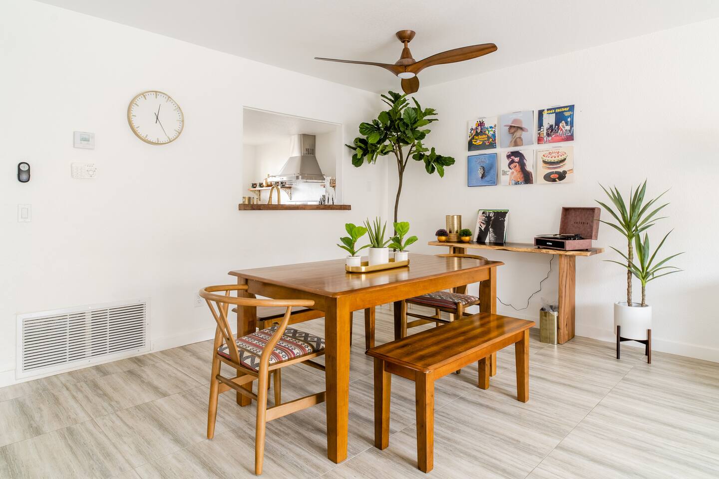 Spin Some Vinyl at Lush Retreat w Two Bedrooms