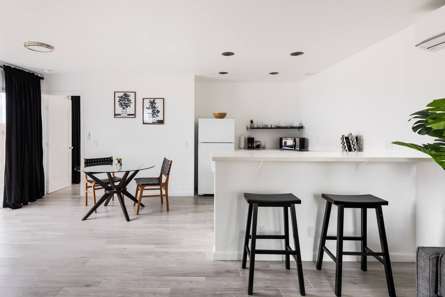 Striking Black & White Apt w Gated Entrance & Yard — Desert Hot Springs, CA — vacation rental