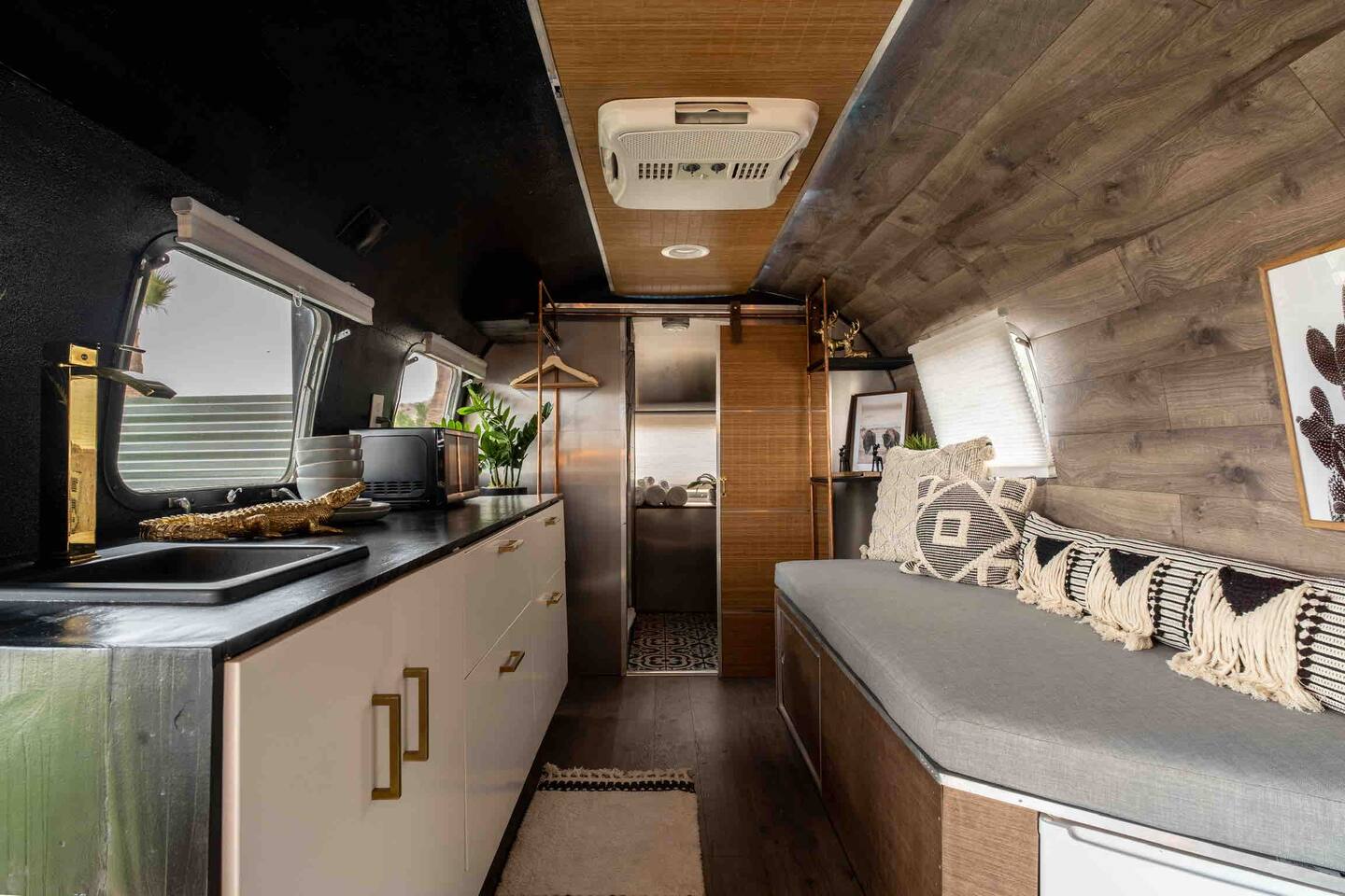 Chic & Modern Airstream + Soaking Tub