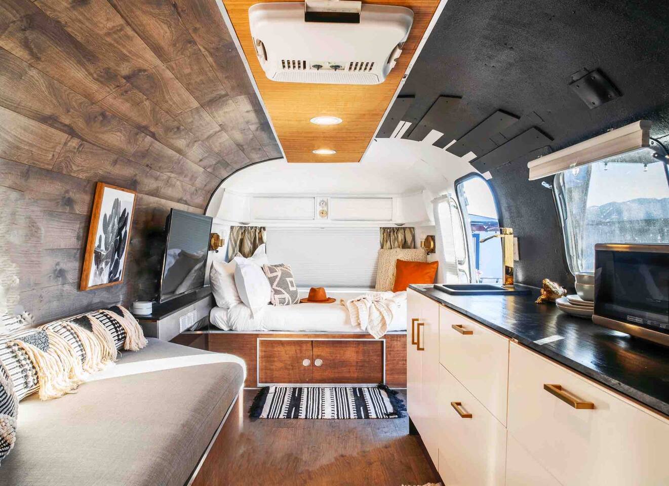 Chic & Modern Airstream + Soaking Tub