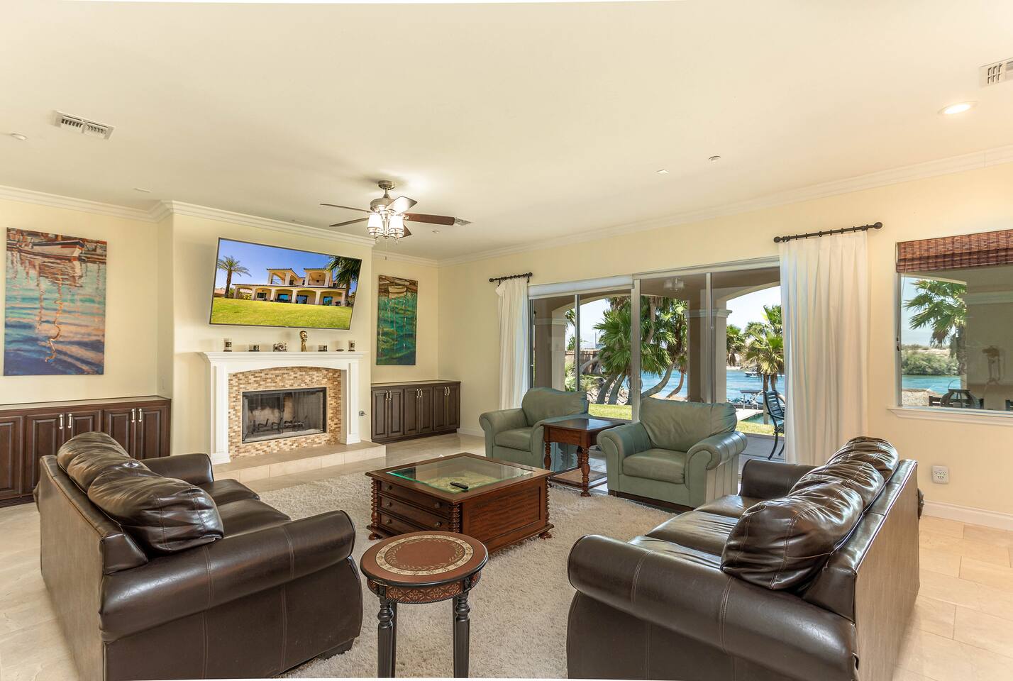 Custom Estate | Private Beach & Launch | Theater