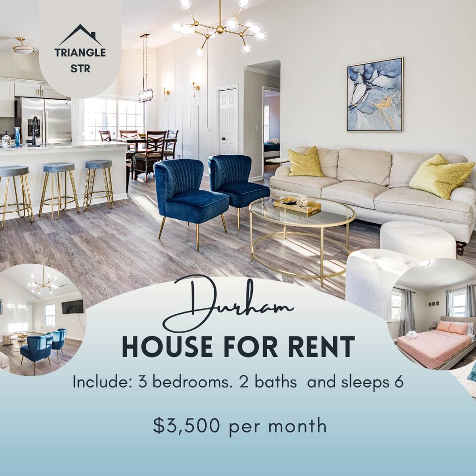 Cozy home 15 from RTP & Dtown - starts at $3.5k/m — Durham — vacation rental