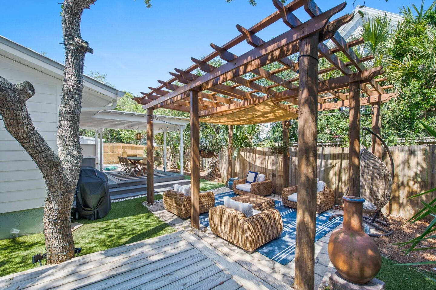 NEW Golf Cart+Private Hot Tub! 3BR Beach Bungalow