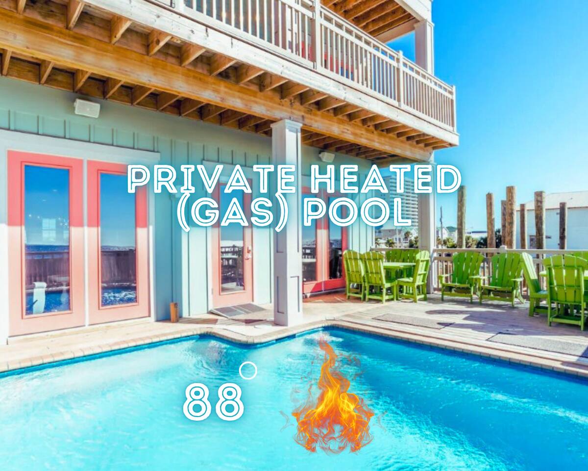 "Sea Glass" | 8 BR Luxury Beachfront Home*Private Pool*Stunning Views*Sleeps 22