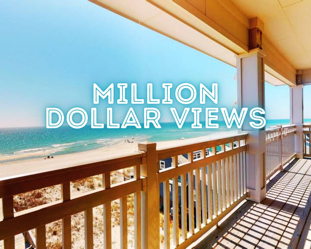"Sea Glass" | 8 BR Luxury Beachfront Home*Private Pool*Stunning Views*Sleeps 22