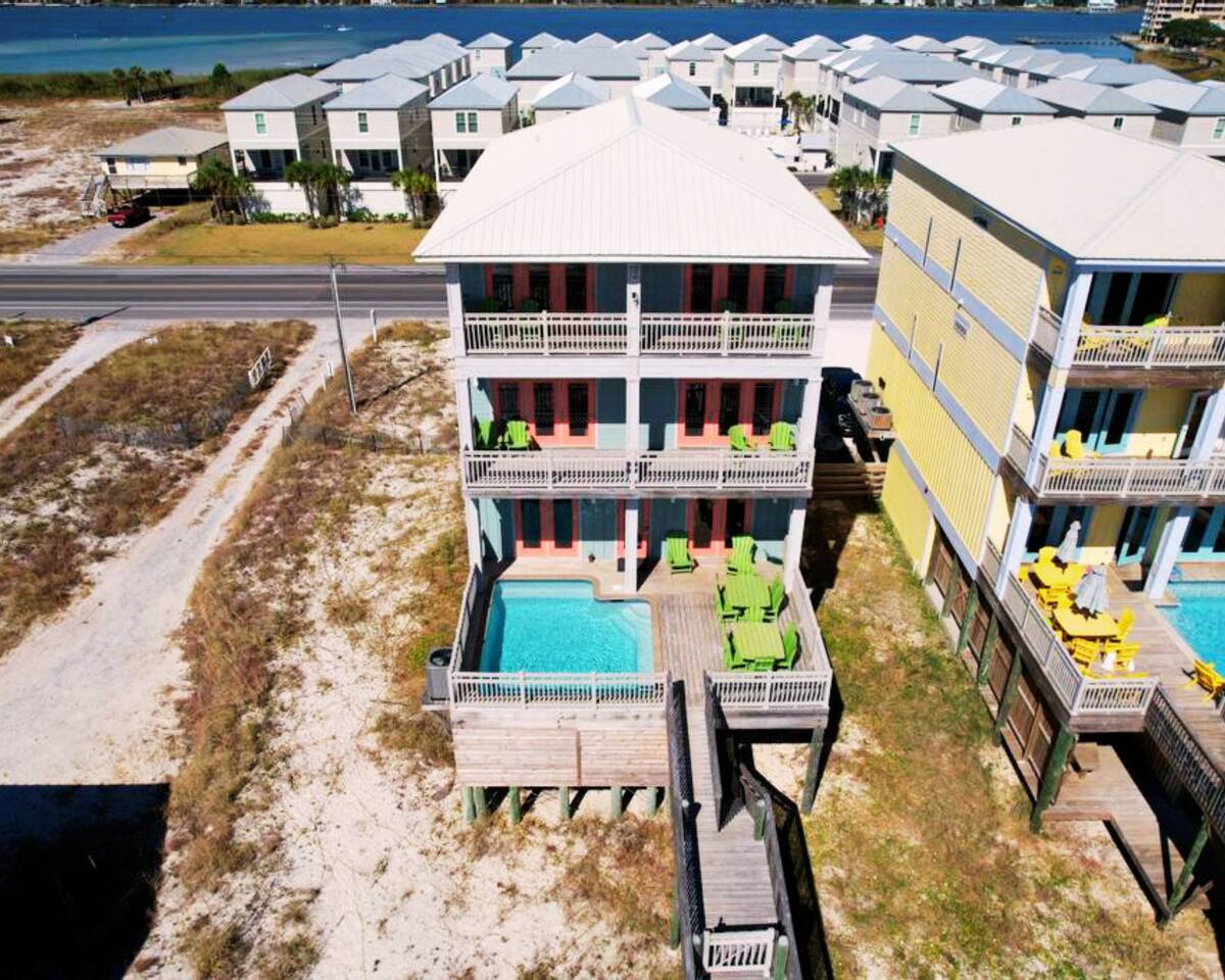 "Sea Glass" | 8 BR Luxury Beachfront Home*Private Pool*Stunning Views*Sleeps 22