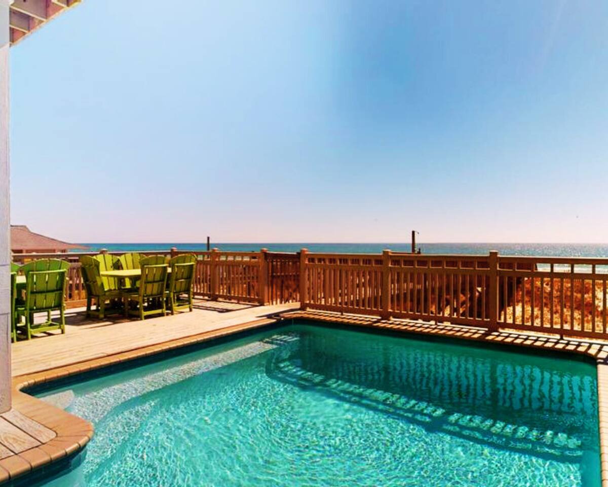 "Sea Glass" | 8 BR Luxury Beachfront Home*Private Pool*Stunning Views*Sleeps 22