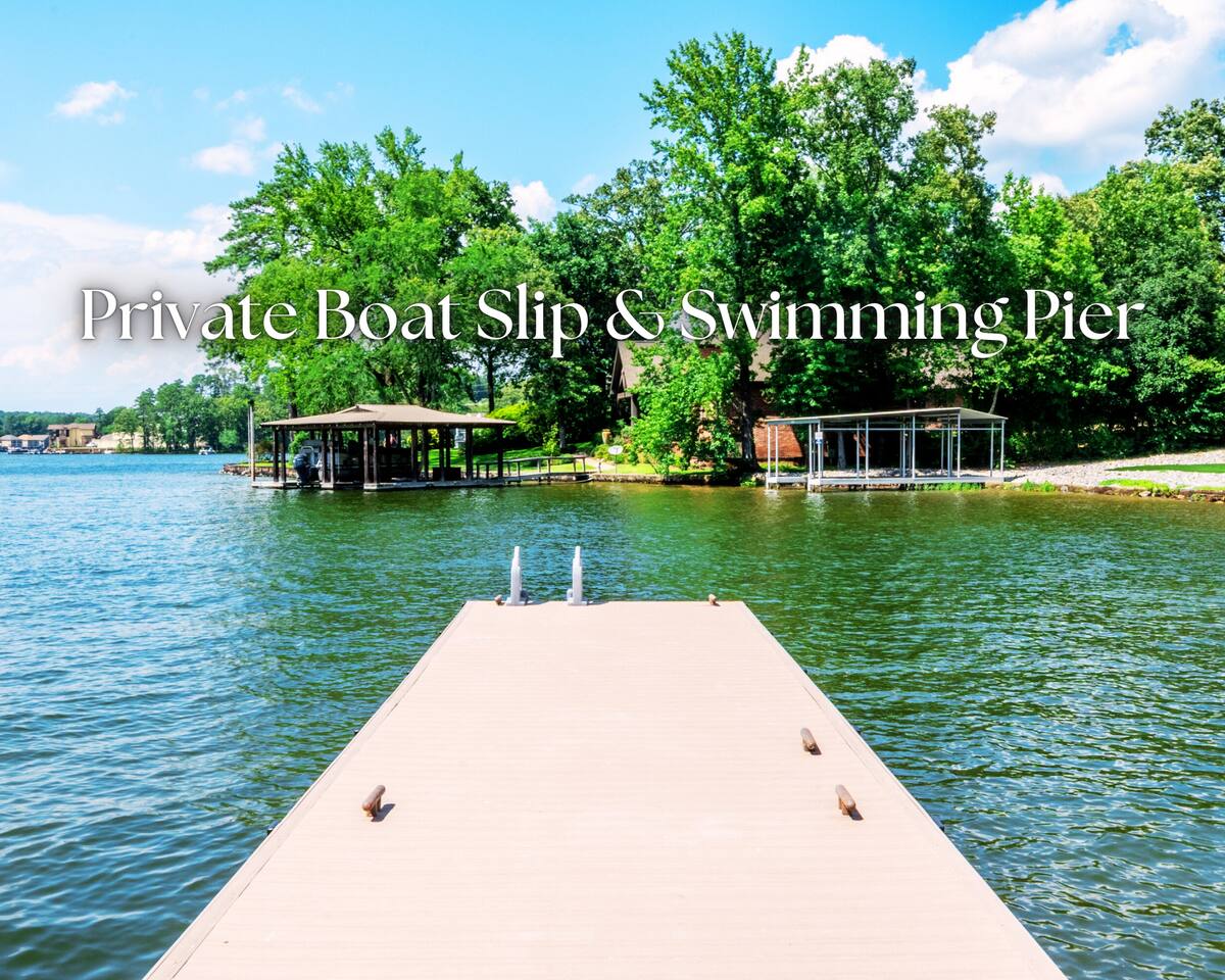 "Oasis at Bayshore" | Luxury Lakefront Views*Private Pool*Hot Tub*Boat Dock