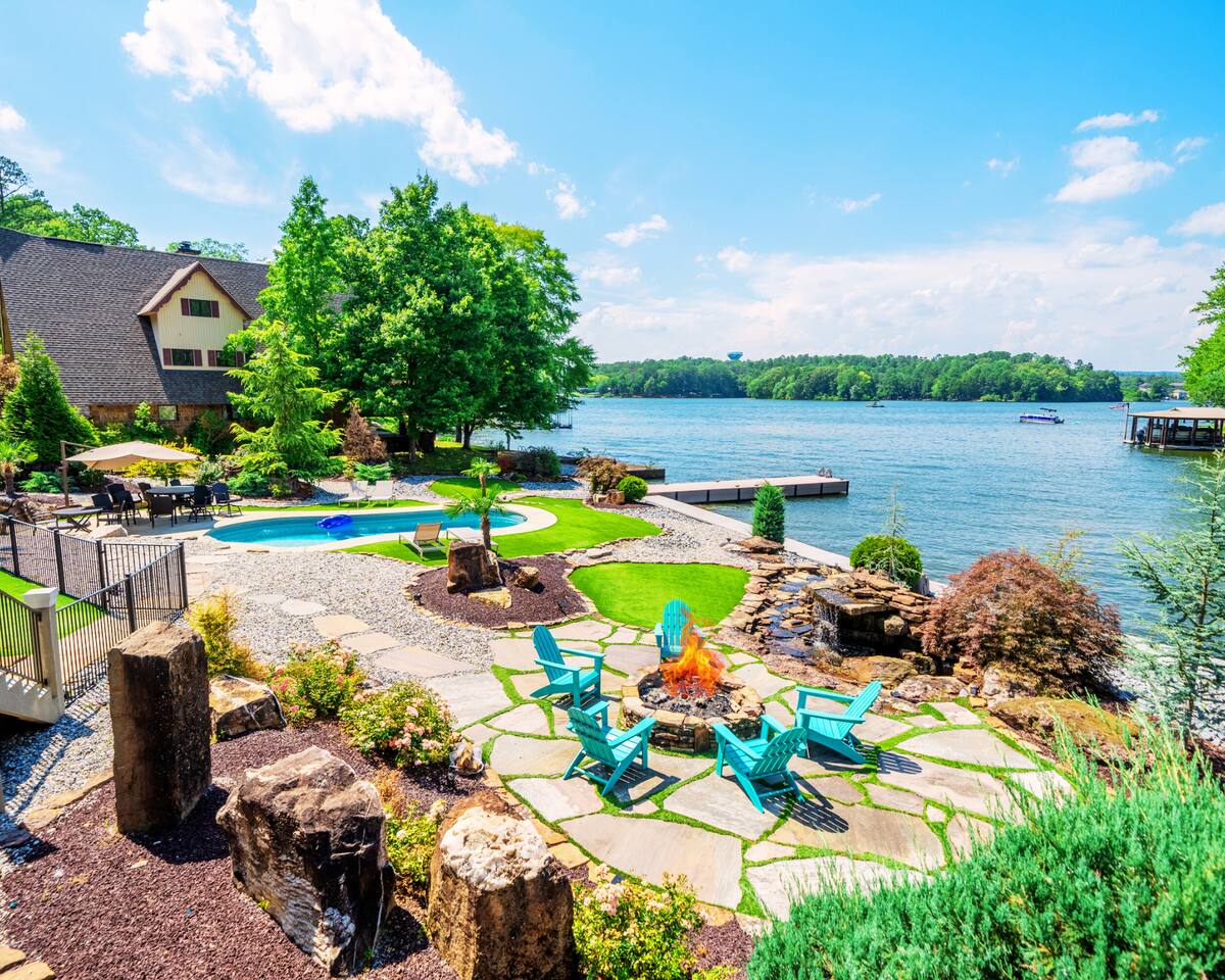 "Oasis at Bayshore" | Luxury Lakefront Views*Private Pool*Hot Tub*Boat Dock