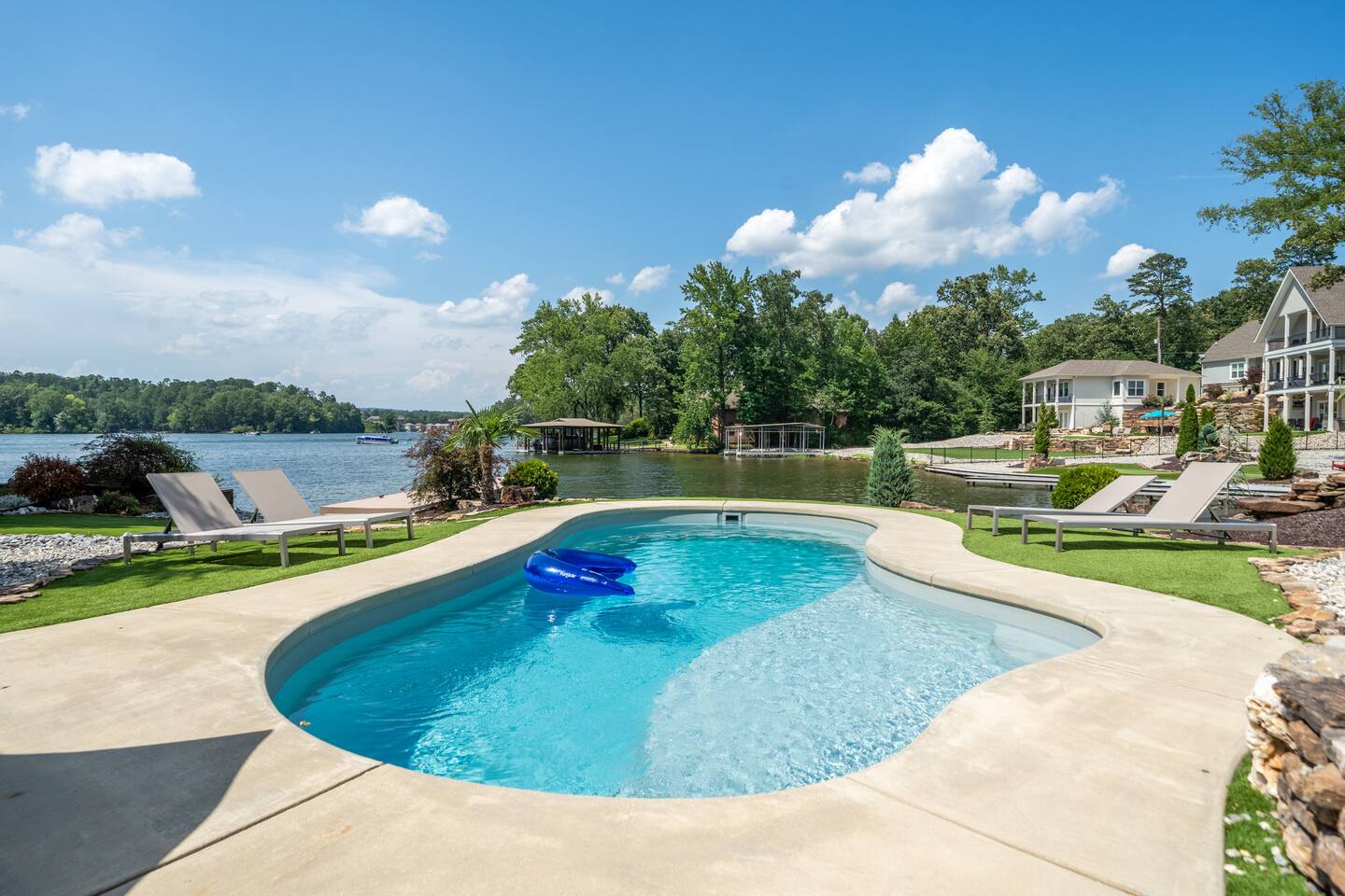 "Oasis at Bayshore" | Luxury Lakefront Views*Private Pool*Hot Tub*Boat Dock