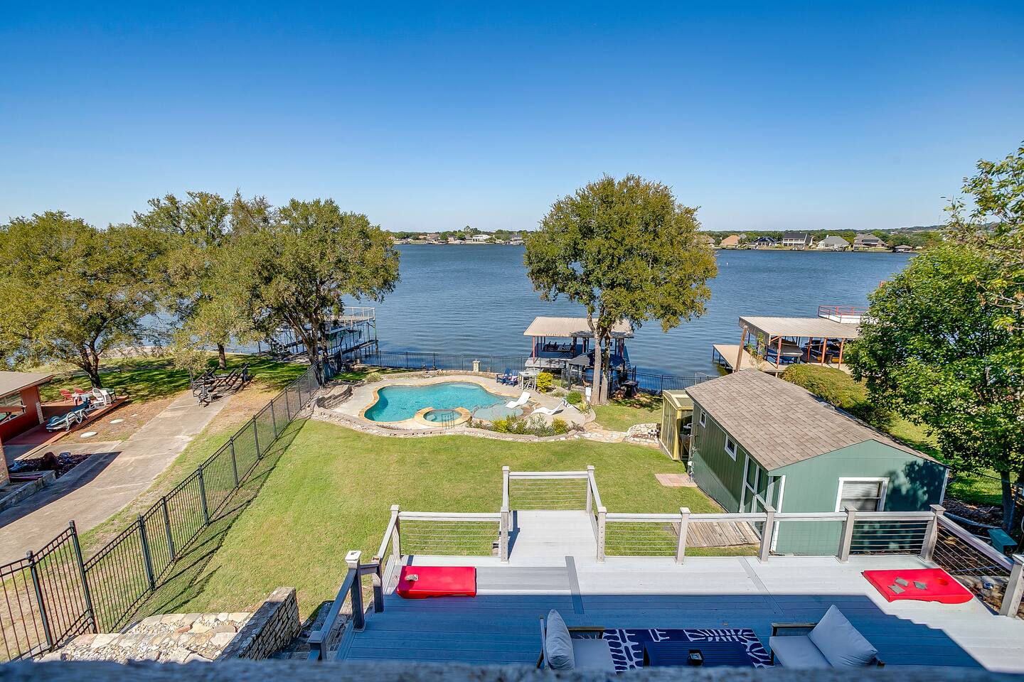 3BR Home w/ Pool, Fire Pit & BIG Lake View — Granbury — vacation rental