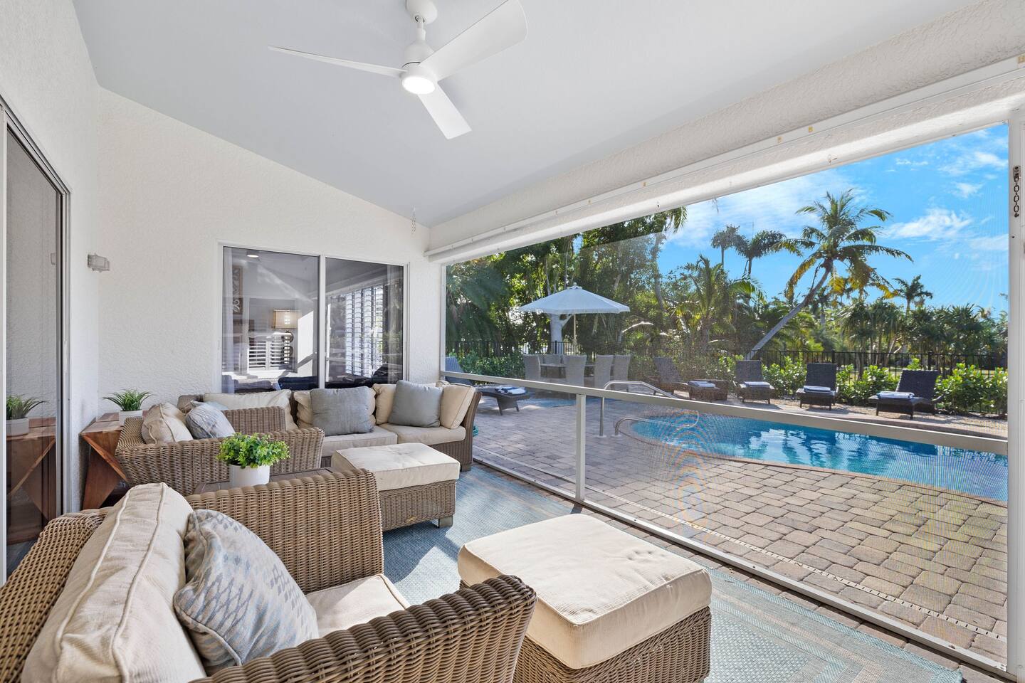 Iona Palms Retreat Heated Pool by Sanibel and FMB