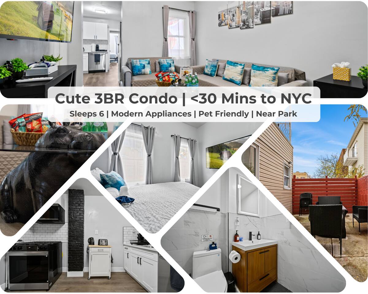 Newly renovated luxury 3BR Condo! 30 mins to NYC - Apartment — Jersey City — vacation rental