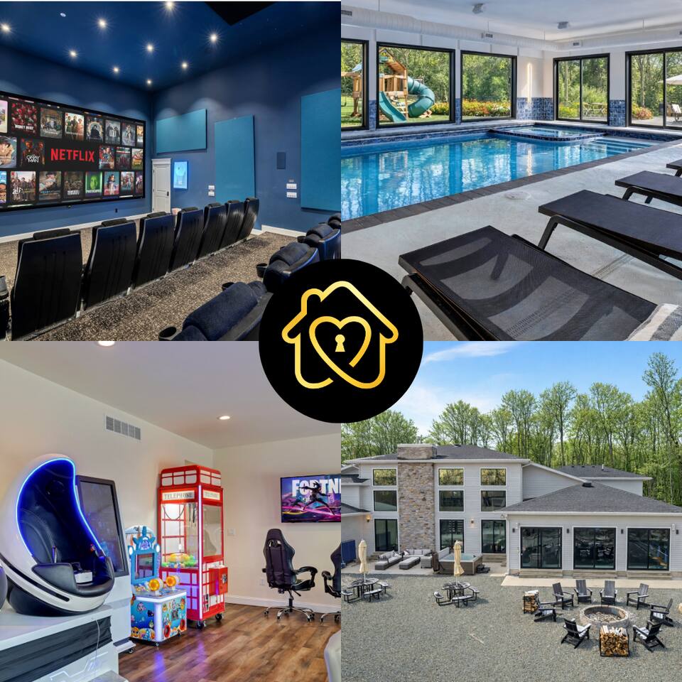 Indoor Pool/Arcade/Theater/HotTub/Pickleball/Trail - Holiday Home — Coolbaugh Township — vacation rental