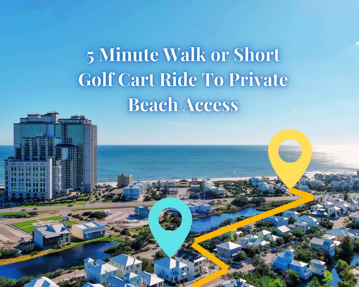 "Sweet & Salty @ Tannin" | Luxury 5BR | Walk To Private Beach Access | Pool | 20% Golf Cart Discount Available