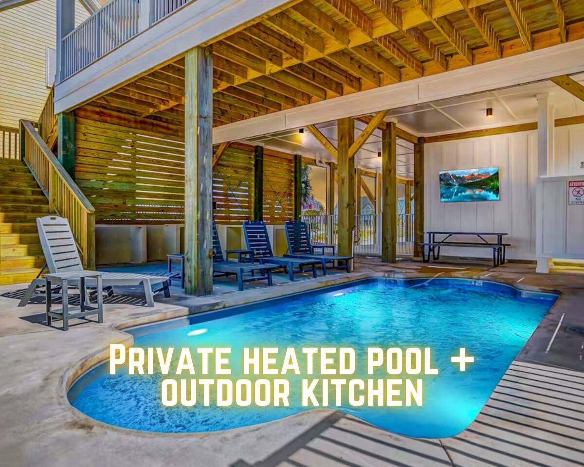 "Believe Inn" | Luxury 6BR Lagoon Front Home With Gulf Views*Heated Private Pool*Private Boat Dock*Sleeps 18