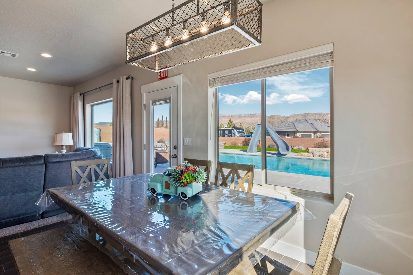 Spacious Home with Fire Pit, Hot Tub, Pool + Slide