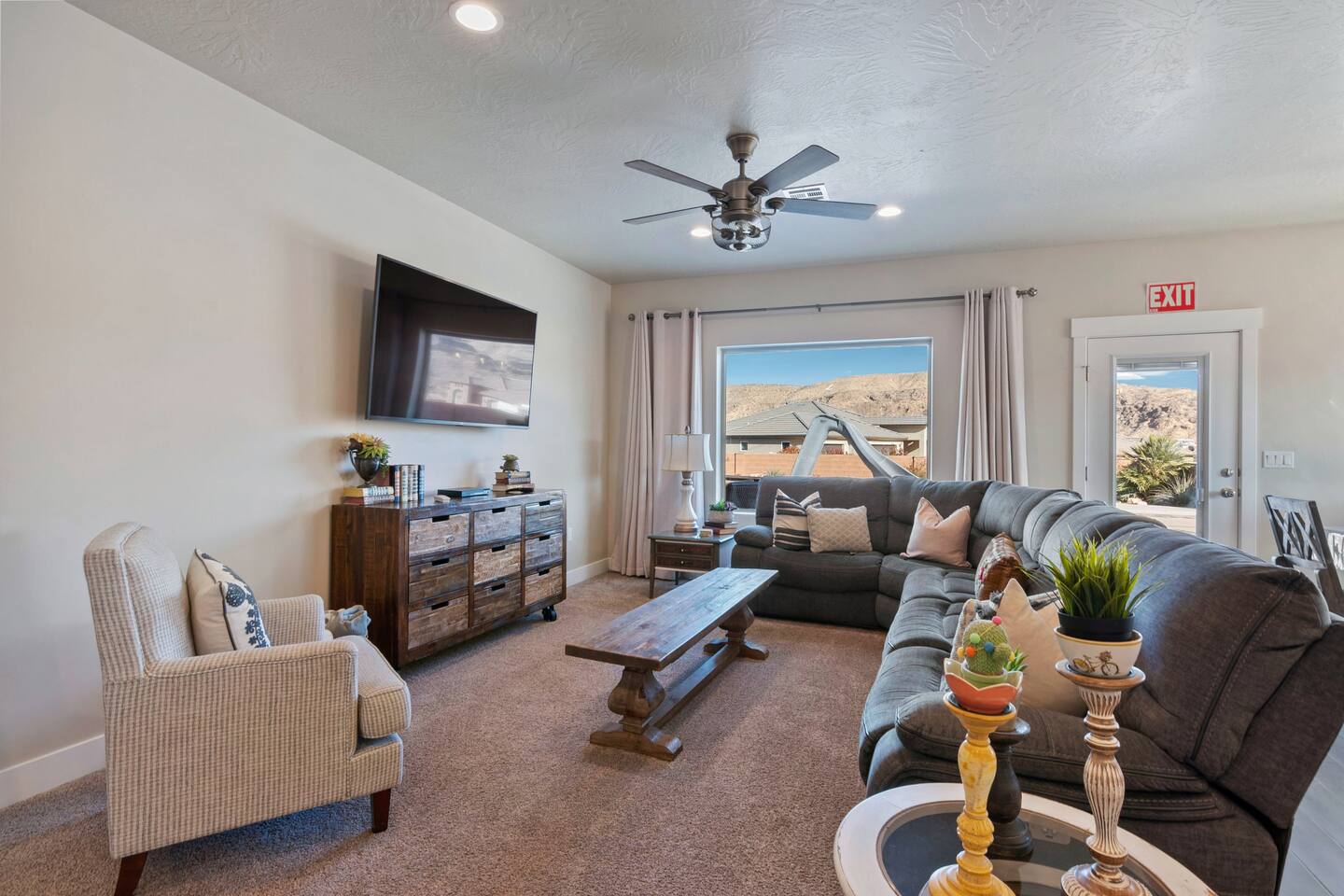Spacious Home with Fire Pit, Hot Tub, Pool + Slide