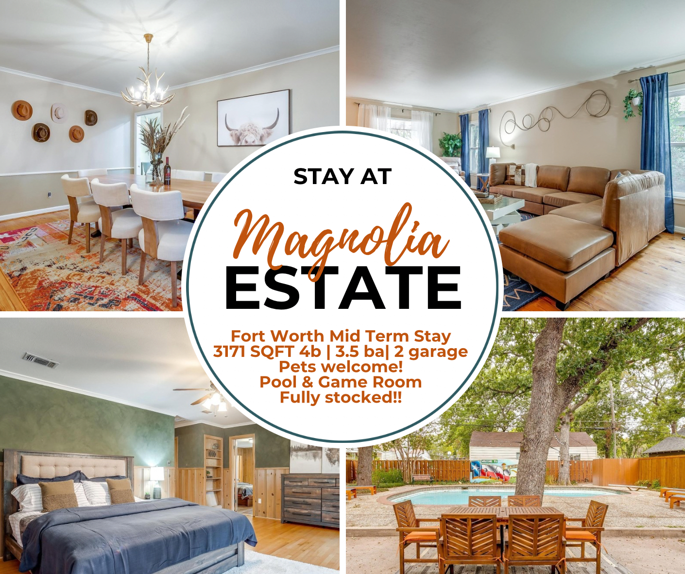 Magnolia Estate with Pool, Hot Tub and Game Room! — Fort Worth — vacation rental