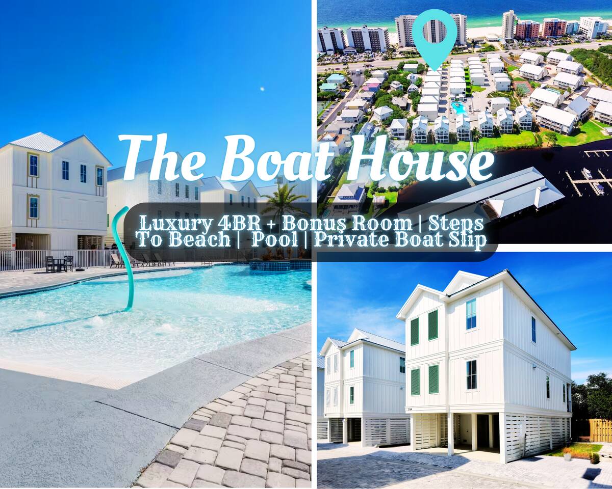 "The Boat House @ The Osprey" | Luxury 4BR*Pool*Steps To Beach*Boat Slip*Gulf Views — Orange Beach — vacation rental