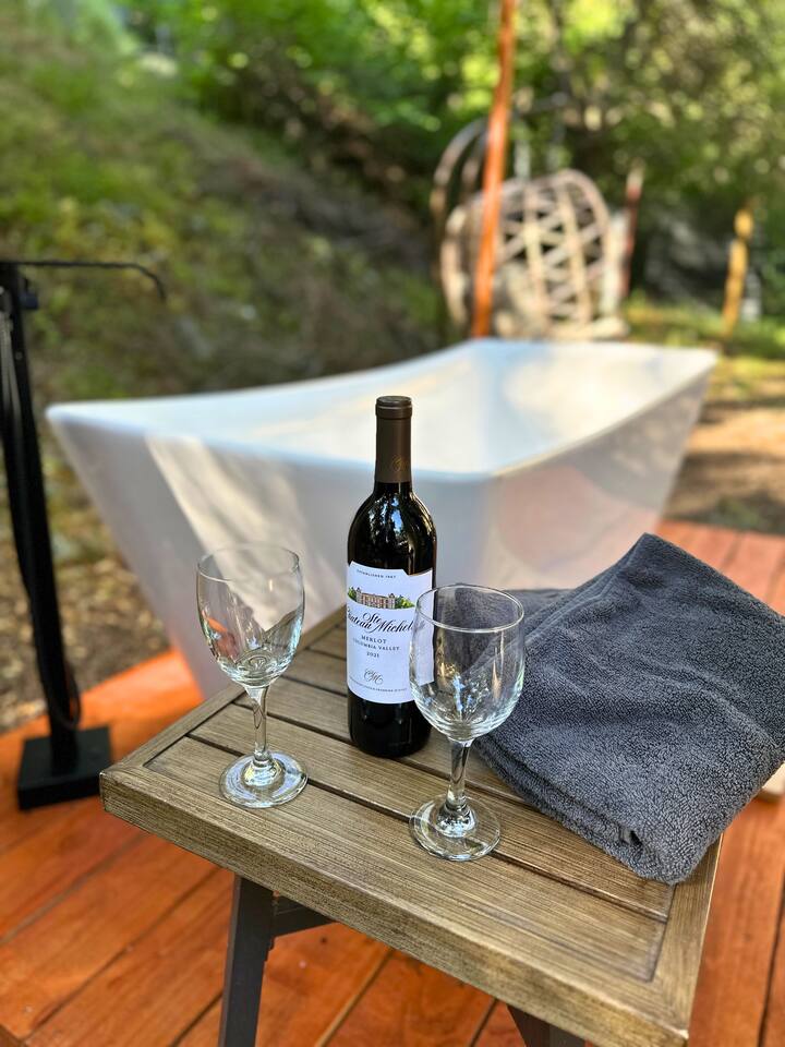 Couple’s retreat in Tiny Home w soaking tub/beach — Upper Lake — vacation rental
