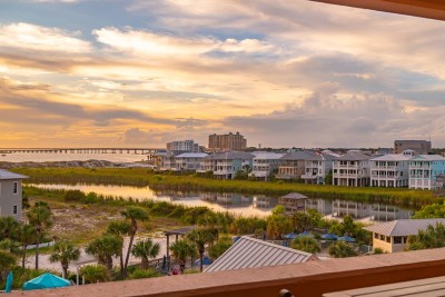 Sunset view from The Sunset Lounge balcony