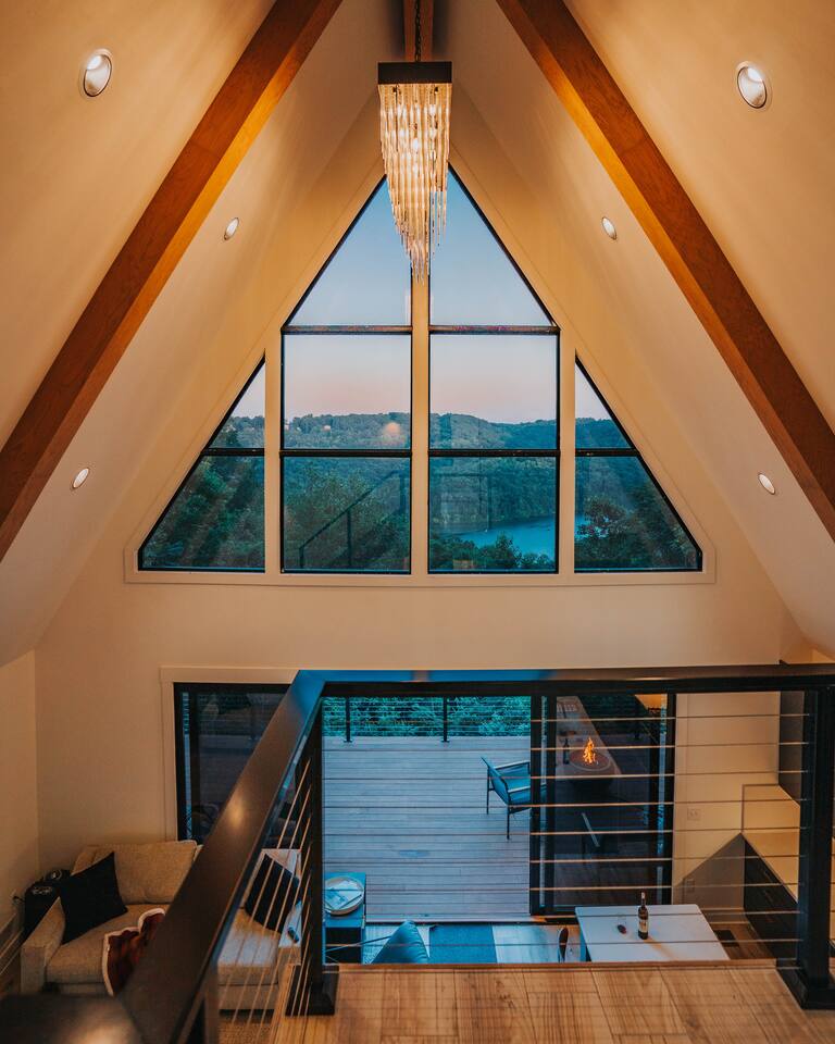 Center Hill Lake A-Frame w/ Lake View & Hot Tub